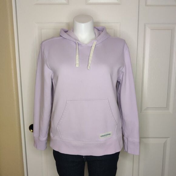 Life is Good Simply True Fleece Hoodie sz L - Picture 1 of 9